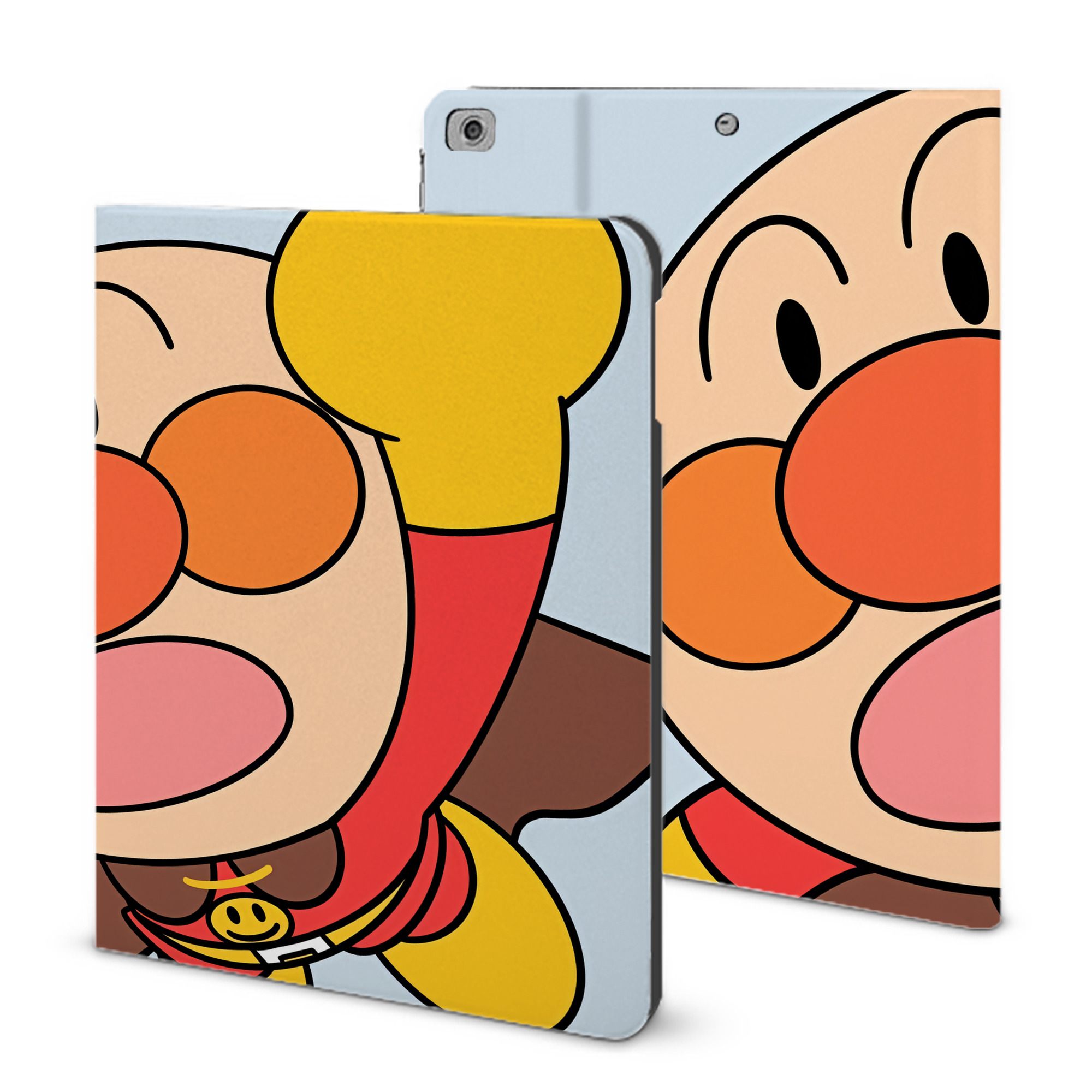 （画像用） アンパンマン Anpanman IPad ケース ブック型 PUレザー TPU 耐衝撃 軽量 薄型 ペン収納なし 全面保護 IPad 各モデル対応